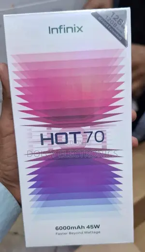 New Infinix Hot 70 128 GB Black