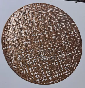 6pc Round Table Mats Set | Gold Silver Rose Gold
