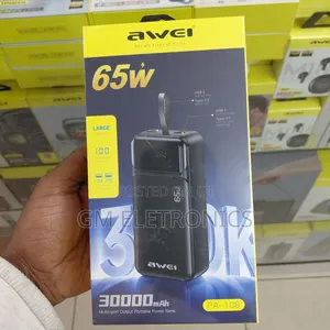 Awei Pa-108 30000mah 65w Fast Charging Power Bank.