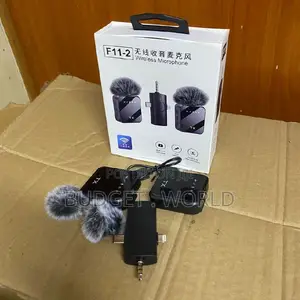 F11 Rechargeable Wireless Mic – Portable Lavalier Microphone for Live