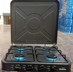 Olelon 4 Burner Gas Stove Cooker With Cover Lid