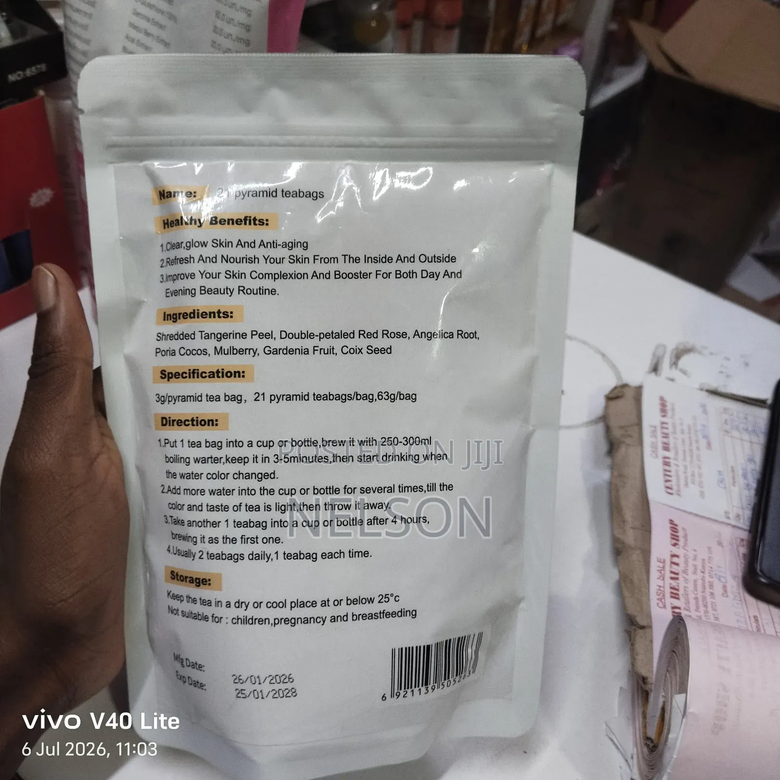 Skin Whitening Herbal Tea