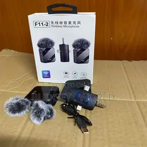 F11 Compact Wireless Recording Microphone – Professional Clip-on Mic F