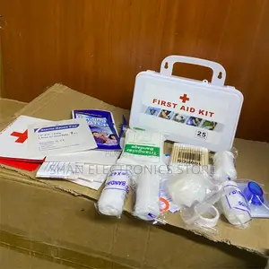 75-Piece Medium First Aid Kit Box Mountable Travel-Friendly