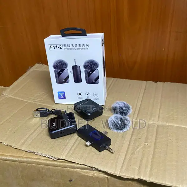 F11 Smart Wireless Microphone – Rechargeable Lavalier Mic With Stable