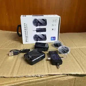 F11 Wireless Microphone for iPhone Android – Rechargeable Lavalier M