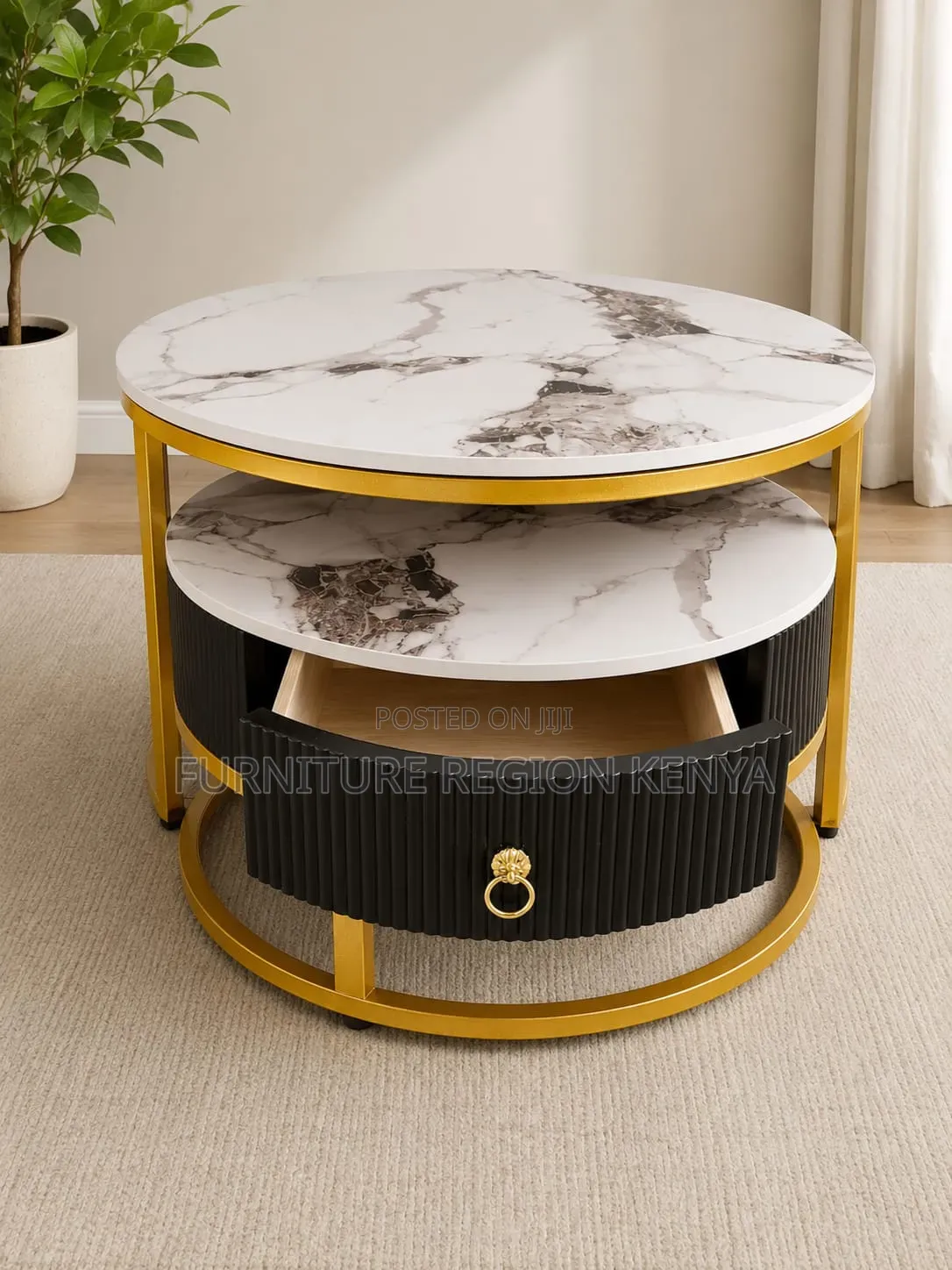 Imported Marble Top Coffee Table