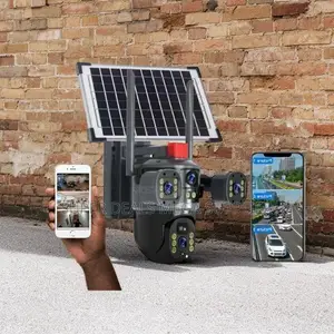 High Durability 20mp Ultra Hd 4g PTZ Triple Lens Solar Camera