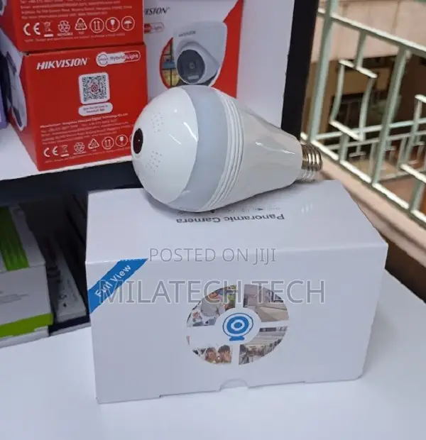 360° Bulb CCTV Camera – Wireless Wifi Ip Security Camera