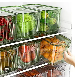 Acrylic 3l Green Fridge Organizer
