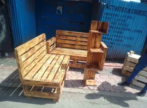 Outdoor Pallet Seats Available