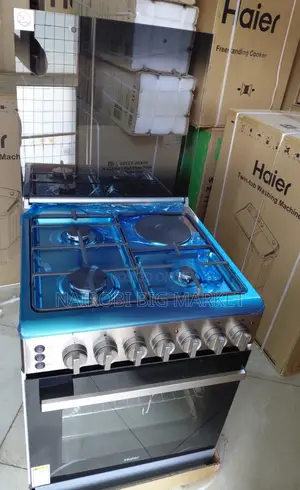 Haier 3g + 1e Standing Cooker (Hre6313cdrss)No Gas Sensor