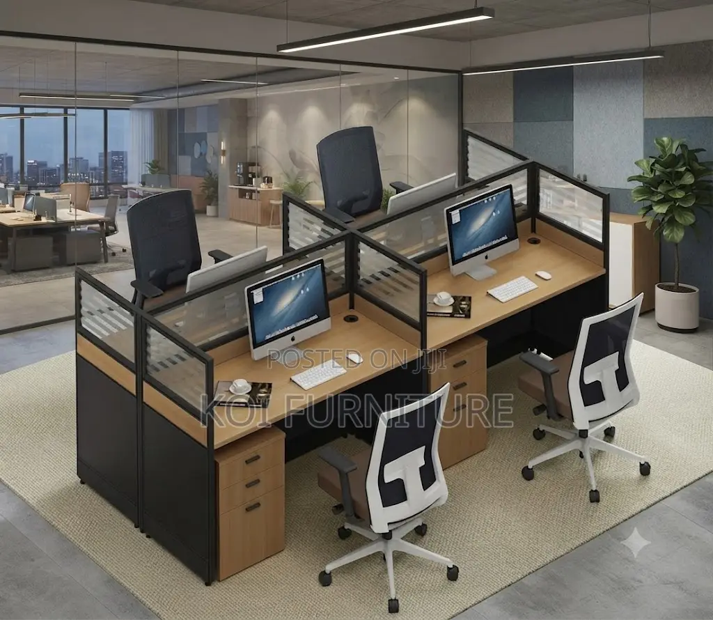 Office Workstation; Four Way Combination Office Workstation
