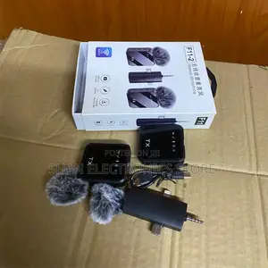 Portable Design Crystal-Clear Audio F11-2 Wireless Mic 3-in-1 Dual Mic