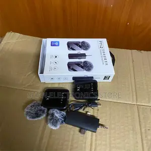 Real-Time F11-2 Wireless Lavalier Microphone 3-in-1 With Dual Clip