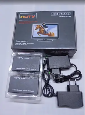 HDTV Over Cat6 Extender 60meter 1080p, Plug and Play Device
