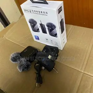 Powerful Crystal-Clear Audio F11-2 Wireless Lavalier Microphone