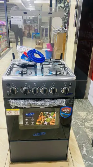 Ecomax 50*55 3+1 Standing Cooker (Grey and Black)