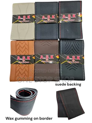 Autosilk Perforated Breathable Stitching Steering Cover With Thread