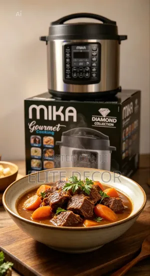 Mika 6l Smart Electric Pressure Cooker 1000w – 15 Preset Programs