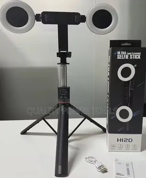 H12d Rotating Ultra Long Extendable Selfie Stick Tripod Stand