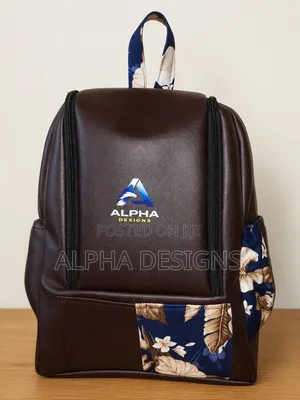 Dark Brown Leather Backpack