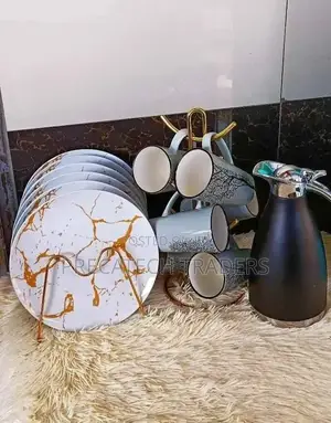 13-Piece Marble Design Dinner Set