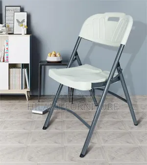 White Plastic Foldable Chair