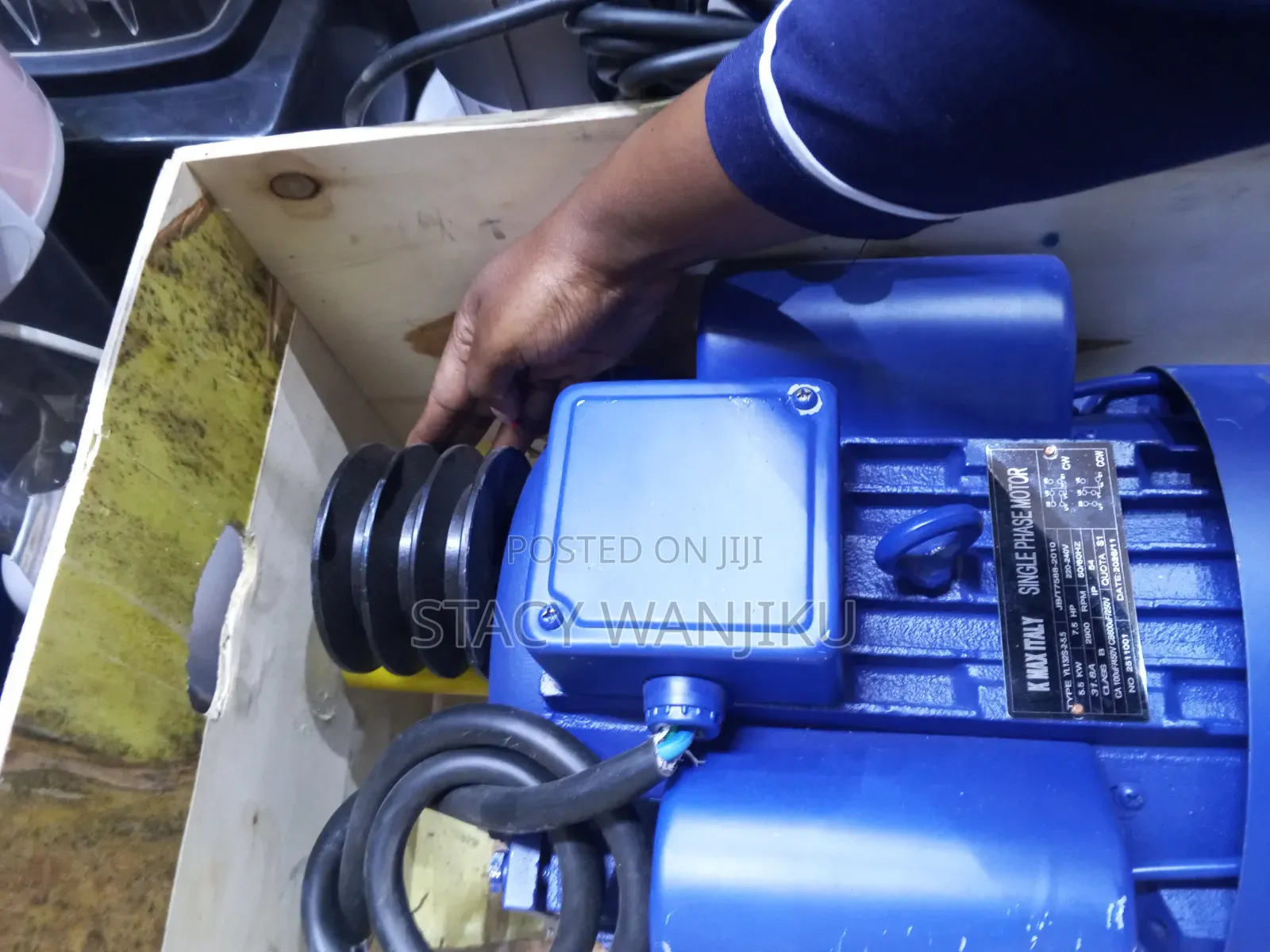 7.5 Hp Single Phase Motor With Pulley