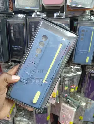 Image Is a Blue Matte Samsung Galaxy Z Fold 4