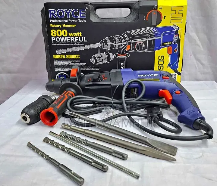 800 Watts Powerful Royce Rotary Hammers/Commercial Rotary Hammer