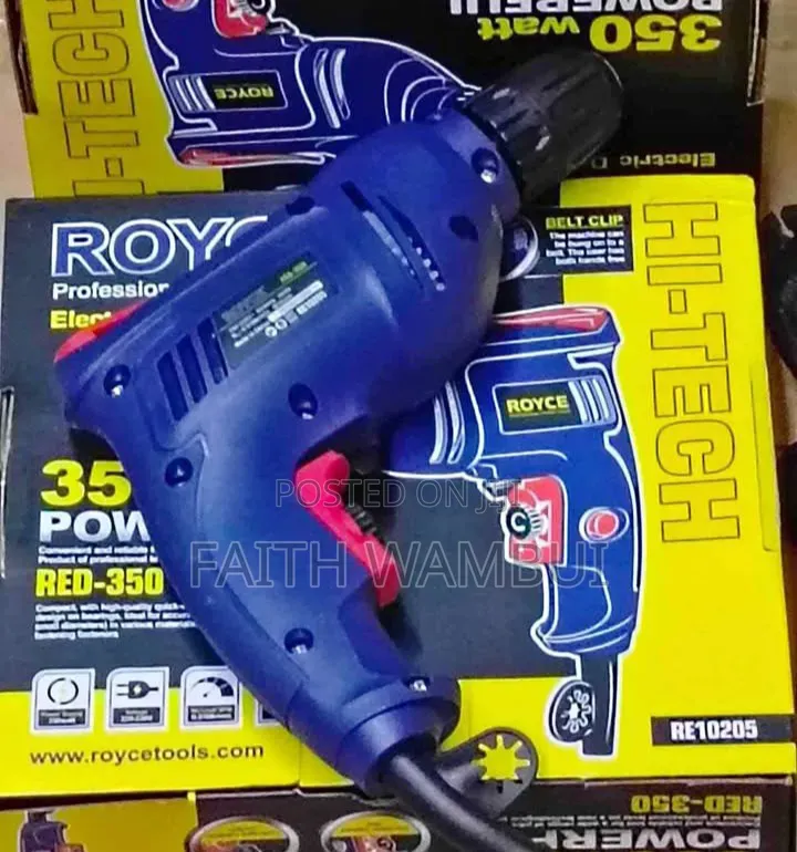 350 Watts Professional Roce Corded Hand Drill 350 Watts