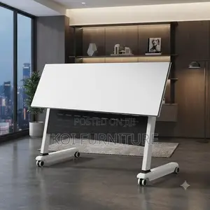 Office Desk; Foldable Movable Training Tables Desks With Wheels