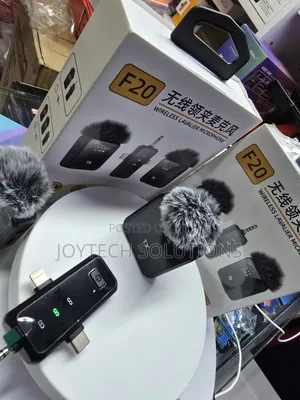 F20 Wireless Lavalier Microphone for Android, iPhone Camera