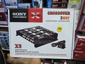 Sony X9 3-Way Digital Crossover With Remote Subwoofer Level Controller