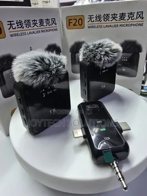 Professional F20 Wireless Lavalier Mic for Content Creators