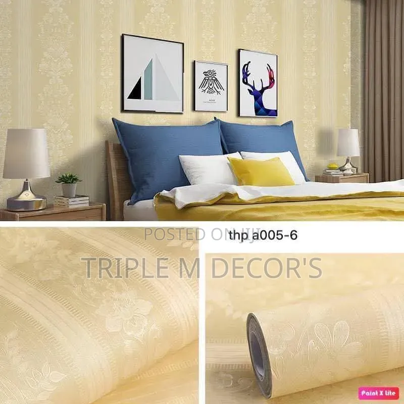 Durable Waterproof Self Adhesive Wallpaper Sold Per Roll