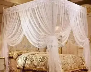 4-Stand Mosquito Net With Lace Design