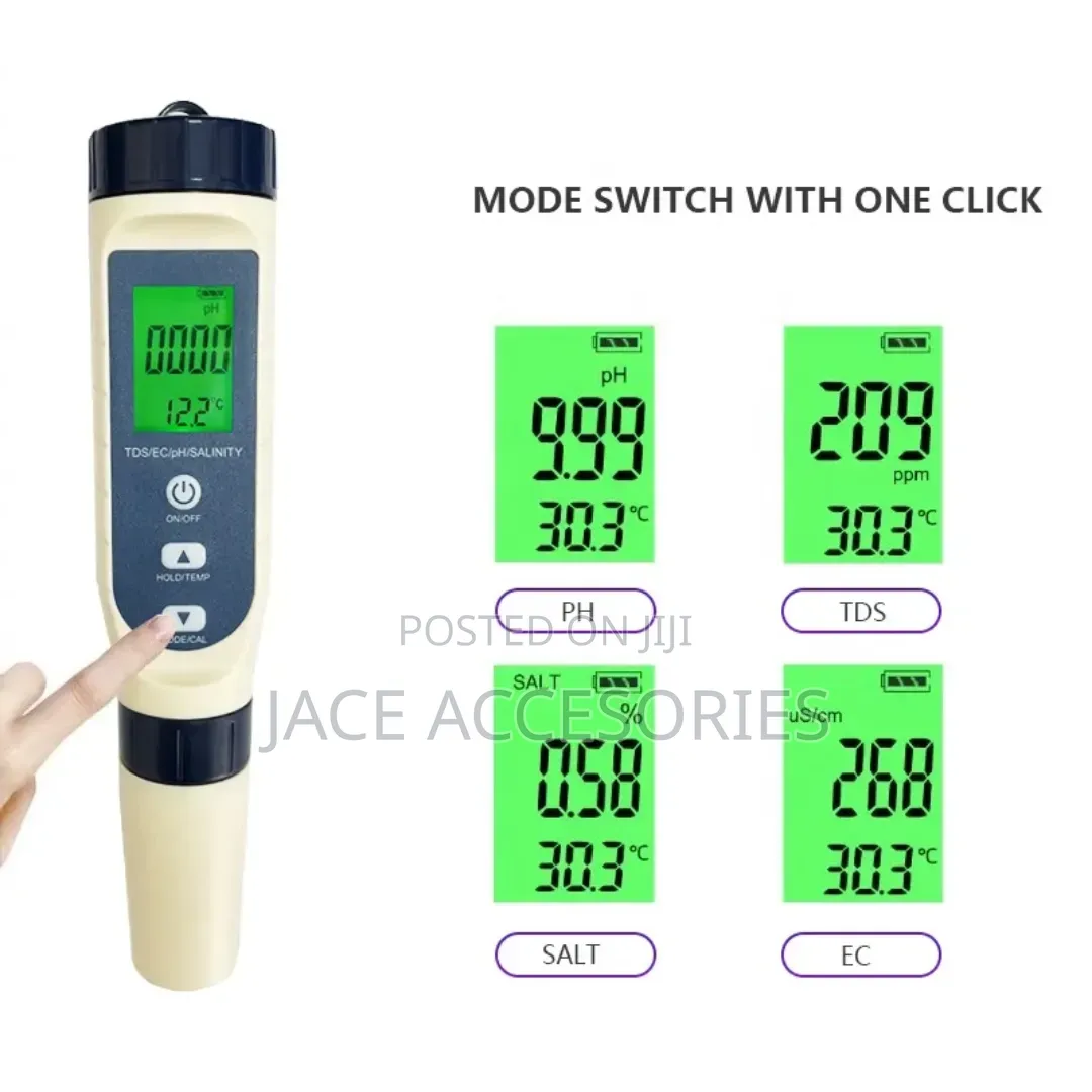 Digital 5 in 1 Water Quality Tester