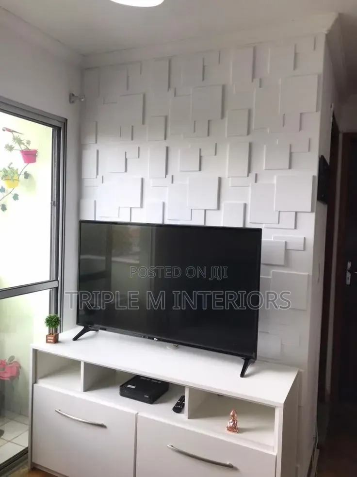 Elegant Pearl White 3d Wall Panels