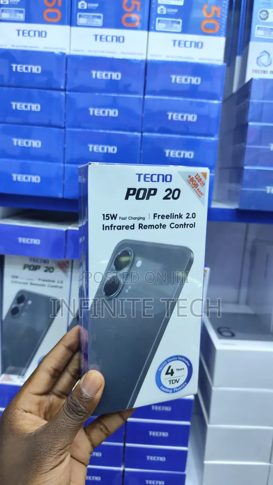 New Tecno Pop 20 128 GB Black