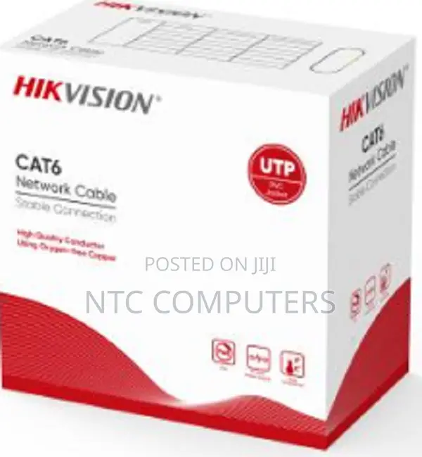 Hikvision Ds-1ln6uzc0 Cat6 U/Utp Network Cable (Solid Copper, 0.5mm)