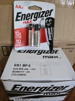 Energizer Aa Batteries 1.5v Lr6 – Genuine Double a Battery 2pcs