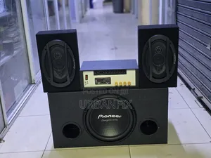 Pioneer 1500watt Double Coil Subwoofer With 2 Speakers and 2.1 Booster