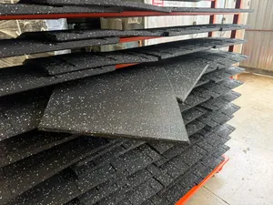 High Density Gym Rubber Floor Exercise Mats 20mm 18kg/Block 1pc 1sqm