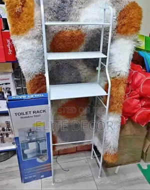 Over the Toilet Organizer Rack – Space-Saving Bathroom Storage Shelf