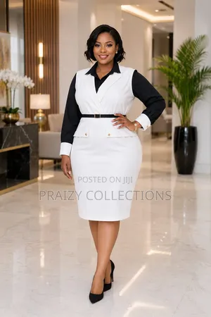 Elegant Original Soft Khaki Fabric With a Cotton Blouse, 2-Piece Set