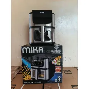Mika Air Fryer, Digital, 8l, Black Stainless Steel
