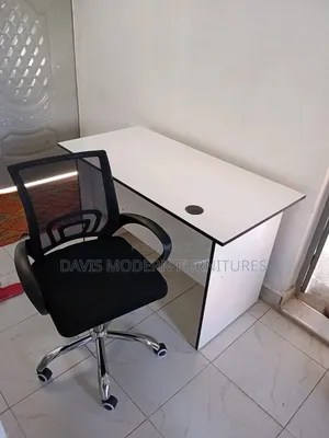 Minimalist Office Desk With Chair Set