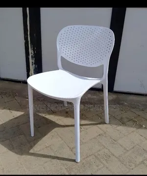 White Perforated Plastic Chairs